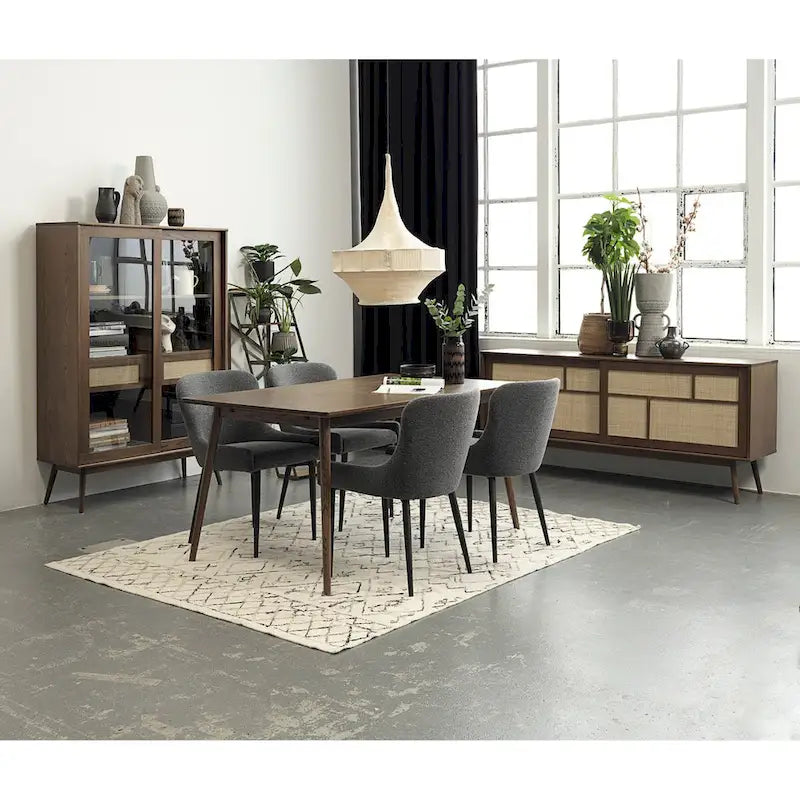 Chaises de salle à manger Boucle avec pieds en acier noir
