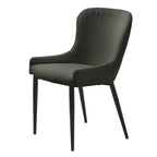 Chaises de salle à manger Boucle avec pieds en acier noir