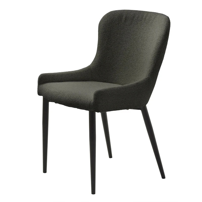 Chaises de salle à manger Boucle avec pieds en acier noir