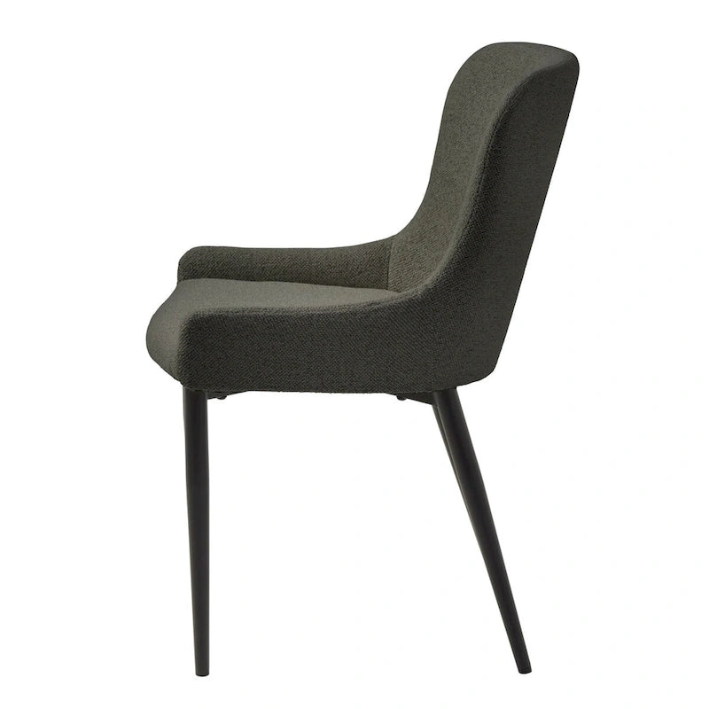 Chaises de salle à manger Boucle avec pieds en acier noir