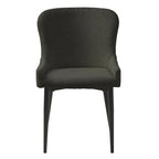 Chaises de salle à manger Boucle avec pieds en acier noir