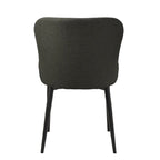 Chaises de salle à manger Boucle avec pieds en acier noir