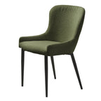 Chaises de salle à manger Boucle avec pieds en acier noir