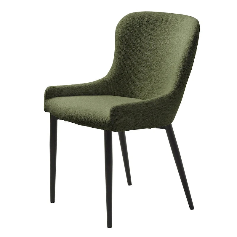 Chaises de salle à manger Boucle avec pieds en acier noir