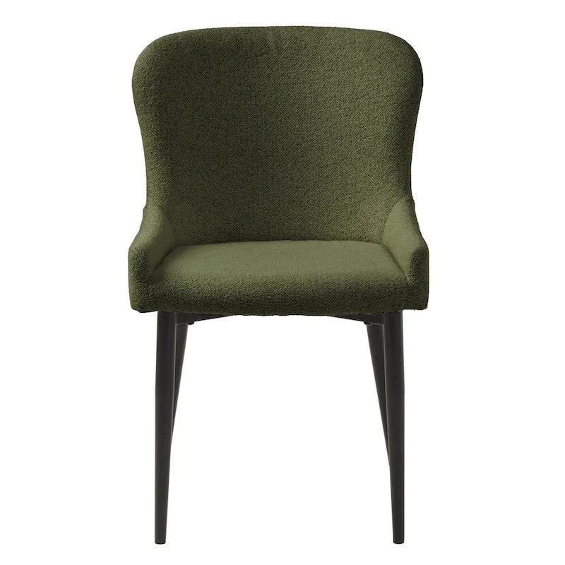 Chaises de salle à manger Boucle avec pieds en acier noir