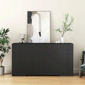 Buffet de rangement avec tiroirs et portes, grand buffet de café avec étagères réglables