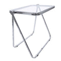 Table d'appoint pliante en plastique Lawrence Square avec cadre en fer