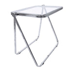 Table d'appoint pliante en plastique Lawrence Square avec cadre en fer