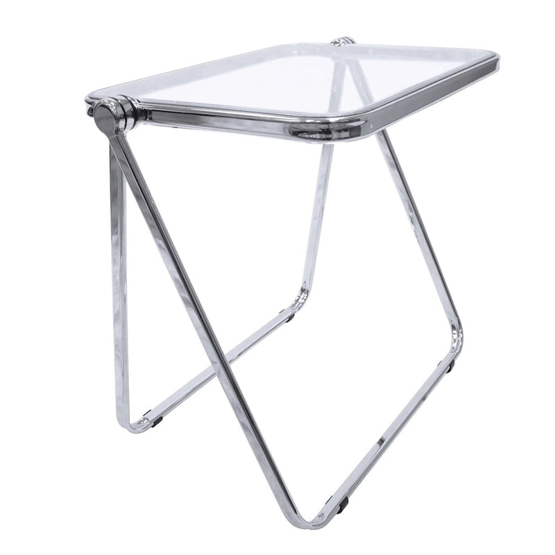 Table d'appoint pliante en plastique Lawrence Square avec cadre en fer