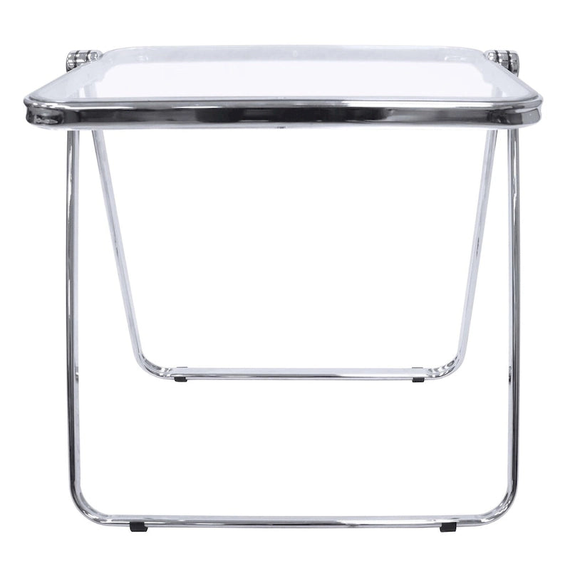 Table d'appoint pliante en plastique Lawrence Square avec cadre en fer