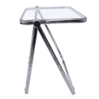 Table d'appoint pliante en plastique Lawrence Square avec cadre en fer