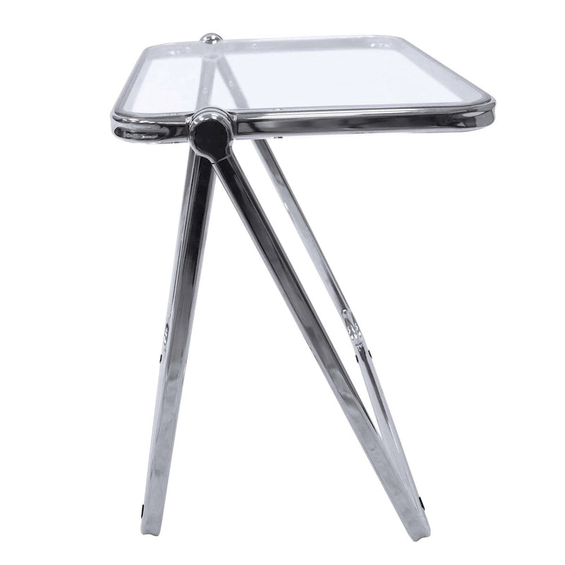 Table d'appoint pliante en plastique Lawrence Square avec cadre en fer