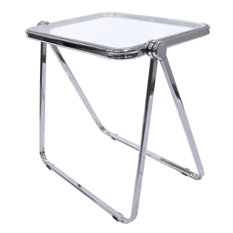 Table d'appoint pliante en plastique Lawrence Square avec cadre en fer