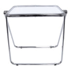 Table d'appoint pliante en plastique Lawrence Square avec cadre en fer