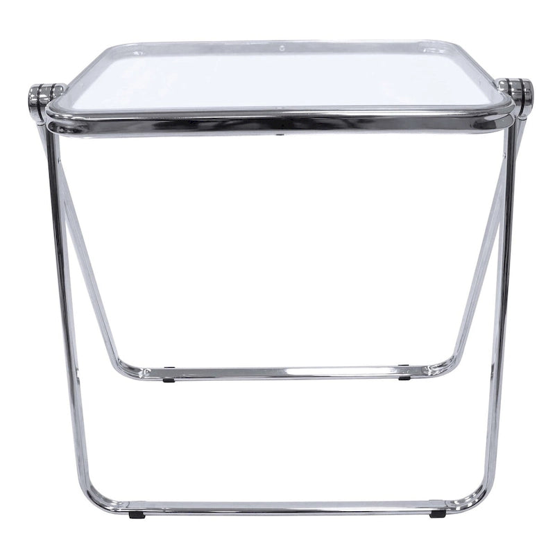 Table d'appoint pliante en plastique Lawrence Square avec cadre en fer