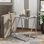 Table d'appoint pliante en plastique Lawrence Square avec cadre en fer
