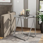 Table d'appoint pliante en plastique Lawrence Square avec cadre en fer