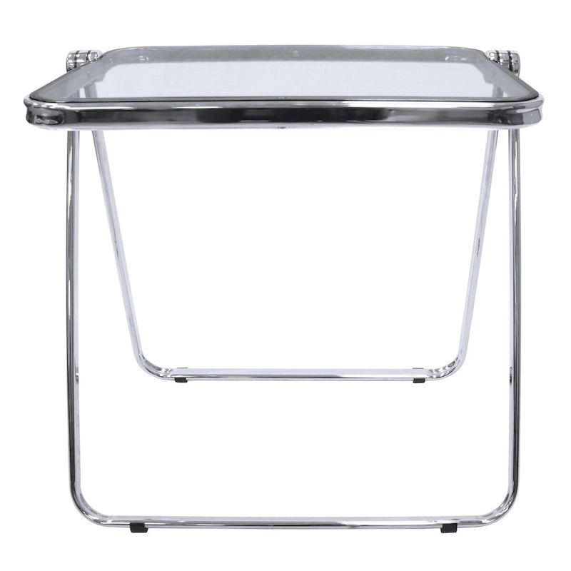 Table d'appoint pliante en plastique Lawrence Square avec cadre en fer