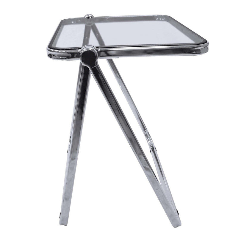 Table d'appoint pliante en plastique Lawrence Square avec cadre en fer