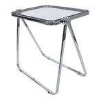 Table d'appoint pliante en plastique Lawrence Square avec cadre en fer