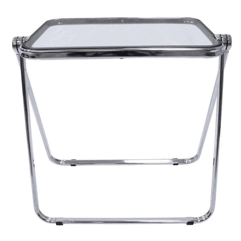 Table d'appoint pliante en plastique Lawrence Square avec cadre en fer