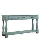 Console en bois avec 3 tiroirs et 1 étagère inférieure