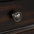 Console en bois de pin avec 4 tiroirs et étagère inférieure pour entrée ou couloir