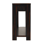 Console en bois de pin avec 4 tiroirs et étagère inférieure pour entrée ou couloir
