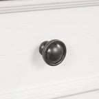 Console en bois de pin avec 4 tiroirs et étagère inférieure pour entrée ou couloir
