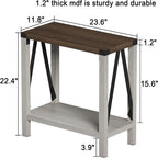 Table d'appoint pour petits espaces – 11,81P x 23,62L x 22,44H