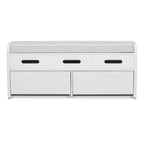 Banc de rangement avec 2 tiroirs et espace de rangement dissimulé
