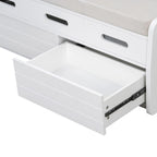Banc de rangement avec 2 tiroirs et espace de rangement dissimulé