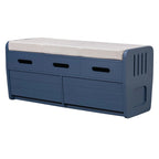 Banc de rangement avec 2 tiroirs et espace de rangement dissimulé
