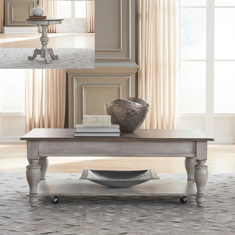 Table basse Ocean Isle blanc antique