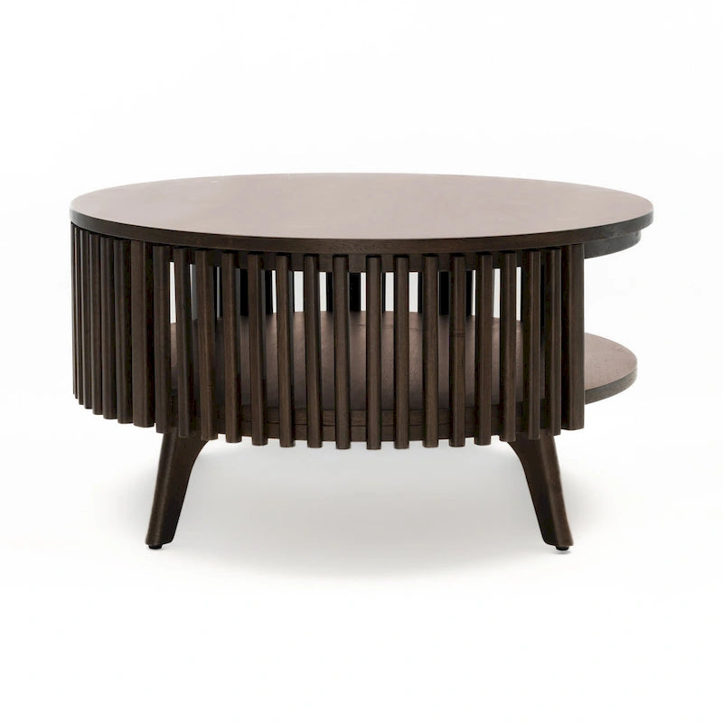 Table basse Sierra moderne du milieu du siècle avec rangement