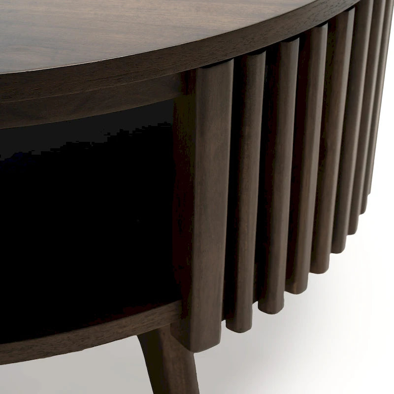 Table basse Sierra moderne du milieu du siècle avec rangement