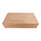 Table basse rectangulaire en chêne rustique