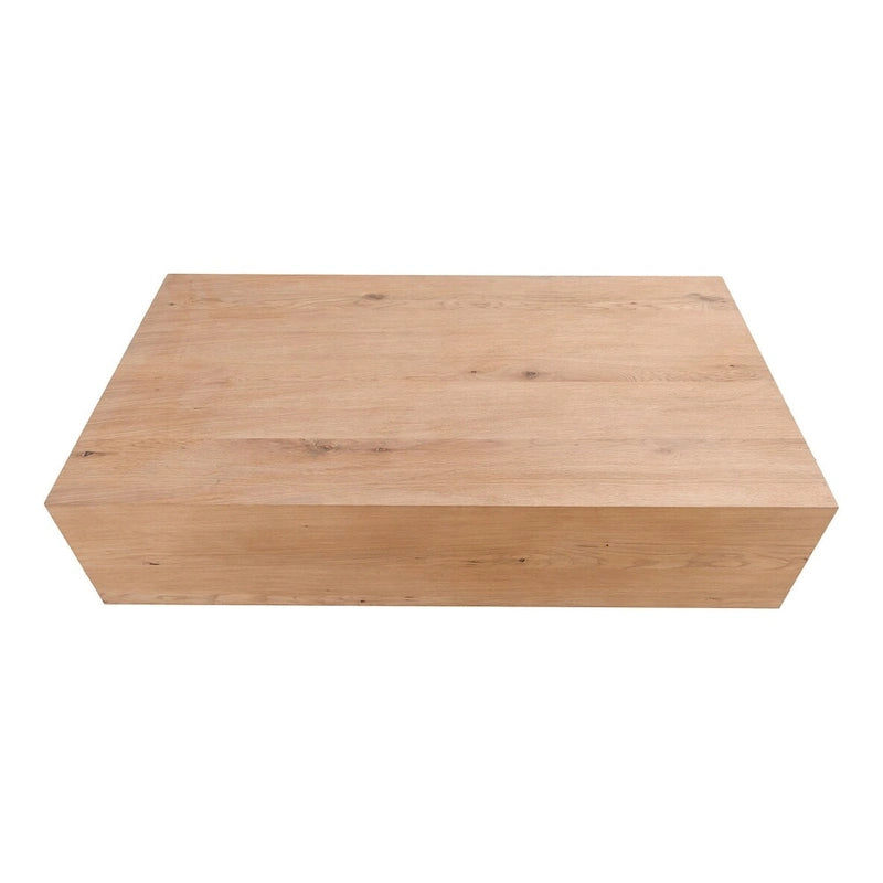 Table basse rectangulaire en chêne rustique