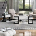 Table basse et table d'appoint relevables blanches modernes