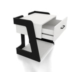 Table basse et table d'appoint relevables blanches modernes