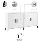 Meuble de rangement bas Essence avec portes