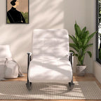 Fauteuil à bascule réglable, fauteuil à bascule de chambre de bébé avec dossier haut et repose-pieds réglables