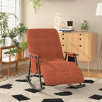 Fauteuil à bascule réglable, fauteuil à bascule de chambre de bébé avec dossier haut et repose-pieds réglables