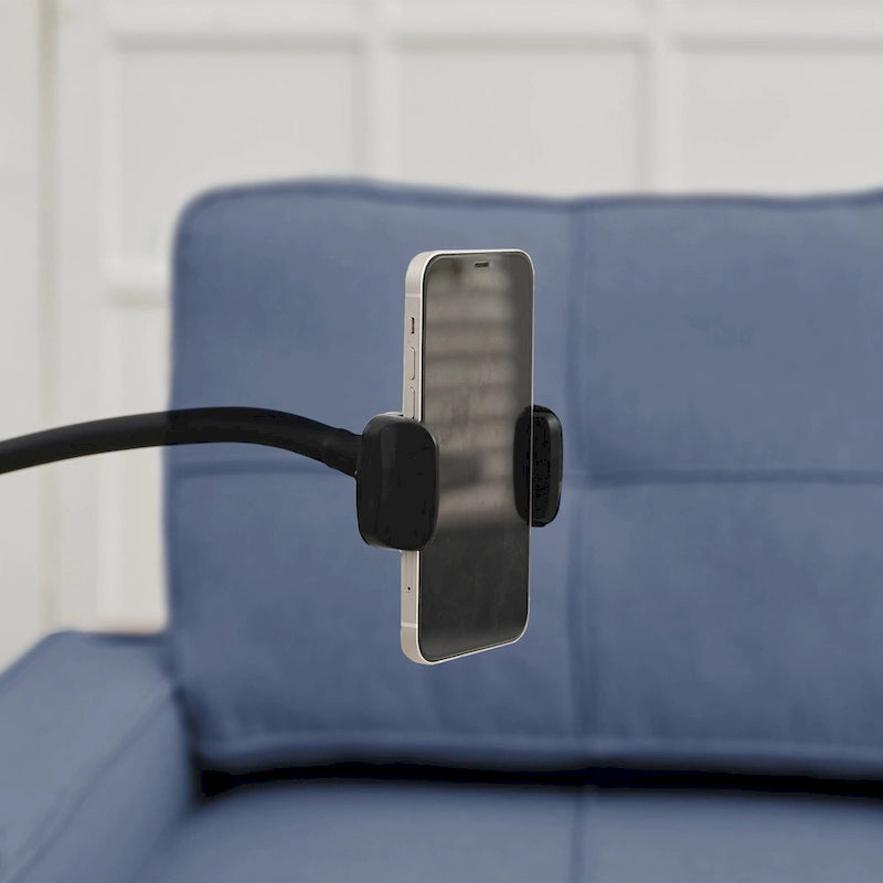 Canapé-lit en lin avec lit gigogne, espace de rangement supplémentaire, support de téléphone et chargeur USB