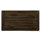 Table d'appoint rectangulaire en bois massif avec tiroir