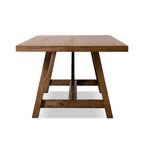Table à manger Drystan en bois massif brun rustique de 72 pouces