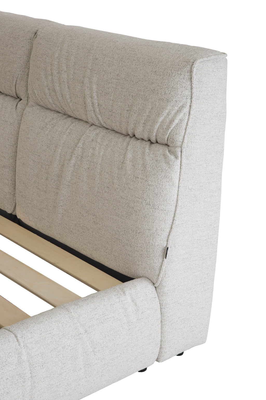 Chenille Storage Bed with Hidden Under-Bed Compartment for Bedroom