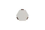 Travertine & Walnut Coffee + Side Table with Natural Duo Finish for Living Room