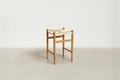 Rope & Oak Counter Stool with Backless Compact Design for Kitchen & Bar
