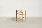 Rope & Oak Counter Stool with Backless Compact Design for Kitchen & Bar